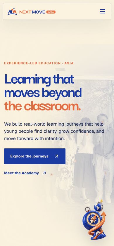 Next Move Asia responsive mobile website